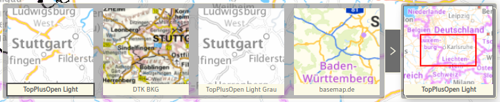 Hintergrundkartenwechsler offen